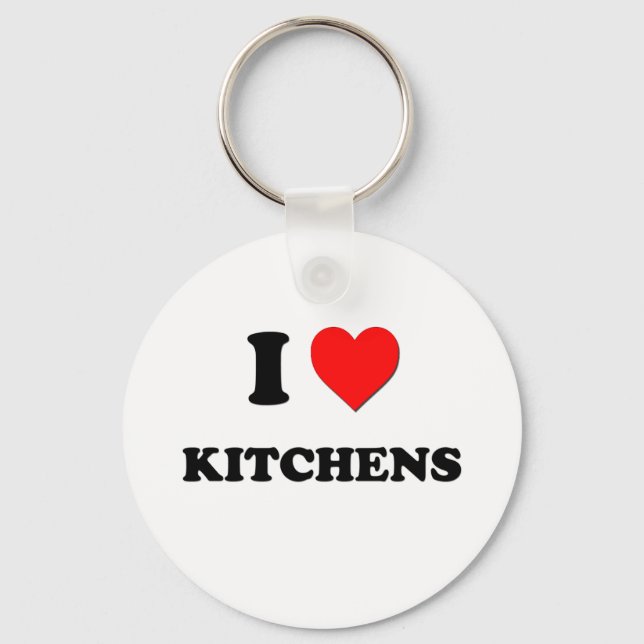 I Heart Kitchens Keychain (Front)