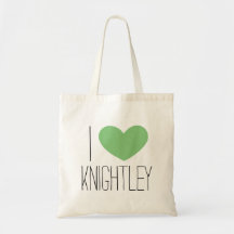 I Heart Knightley Canvas Tote