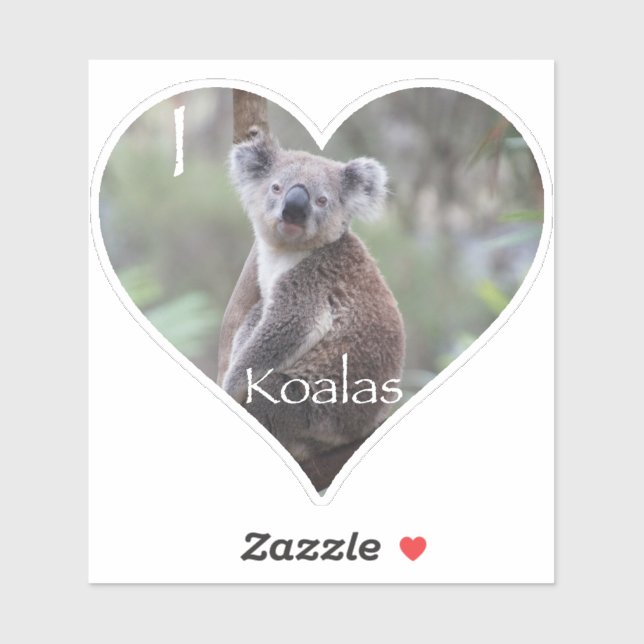 I Heart Koalas Sticker (Sheet)