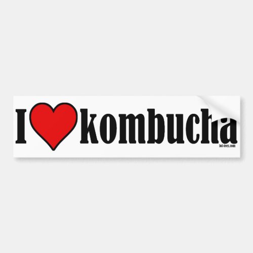I Heart Kombucha Bumper Sticker