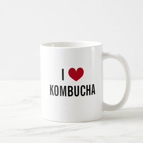 I heart kombucha fermented tea custom mug gift