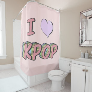 I heart Kpop Shower Curtain