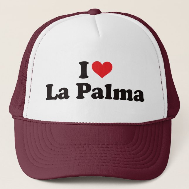 I Heart La Palma Trucker Hat (Front)