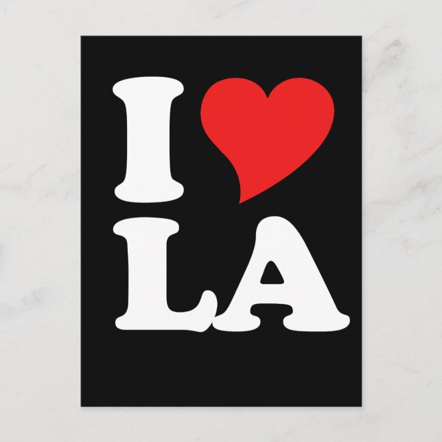 I heart LA Postcard (Front)