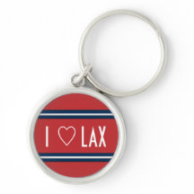 I Heart Lacrosse Red White Blue  Can Cooler