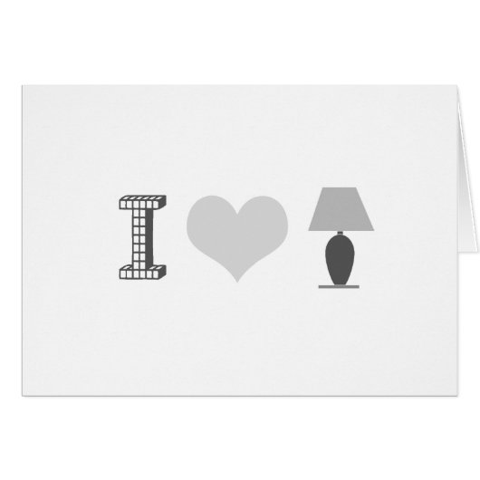 I HEART LAMP CARDS (Front Horizontal)
