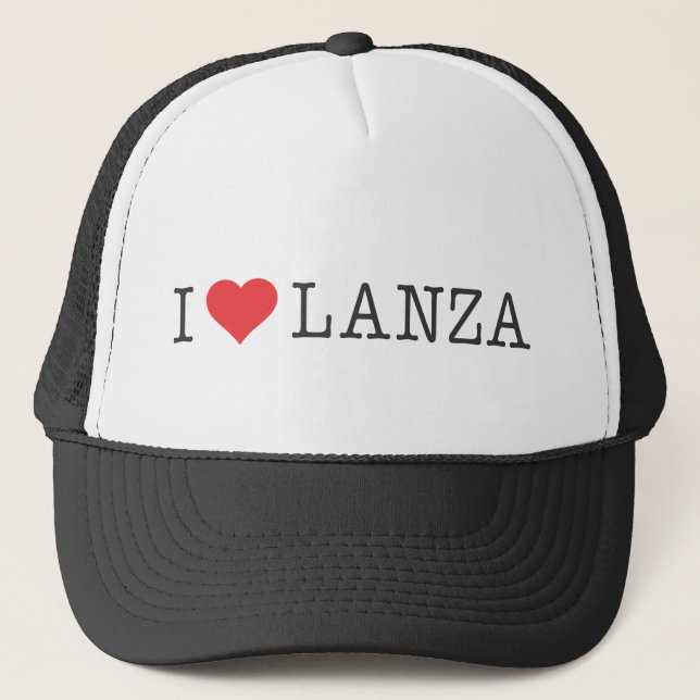 I Heart Lanza Trucker Hat (Front)