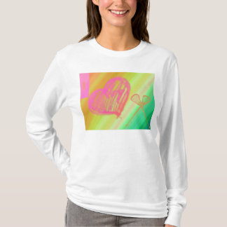 I Heart LAX Fitted Hoodie T-Shirt
