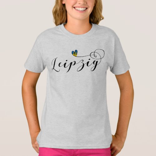 I Heart Leipzig Germany Saxony T_Shirt