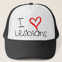 I Heart lesbians Trucker Hat