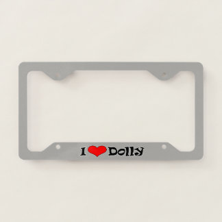 I Heart License Plate Frame