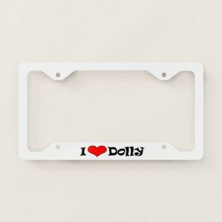 I Heart License Plate Frame
