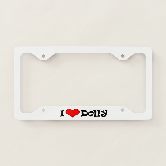 I Heart License Plate Frame (Front)