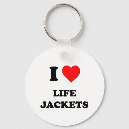 I Heart Life Jackets Keychain