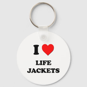 I Heart Life Jackets Keychain