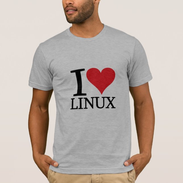 I Heart Linux T-Shirt (Front)