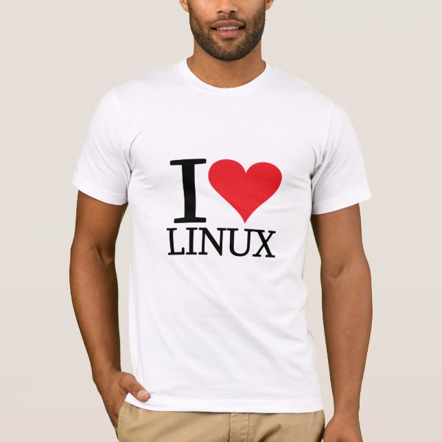 I Heart Linux T-Shirt (Front)