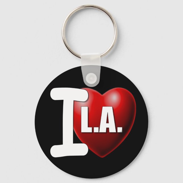 I Heart Los Angeles - I Love LA Keychain (Front)
