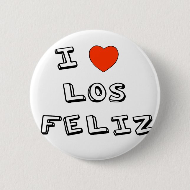I Heart Los Feliz Pinback Button (Front)