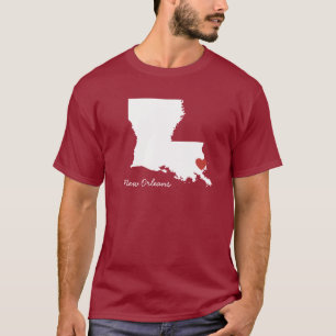 I Heart Louisiana - Customizable City T-Shirt
