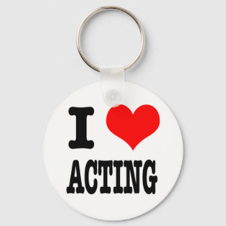 I HEART (LOVE) ACTING KEYCHAIN
