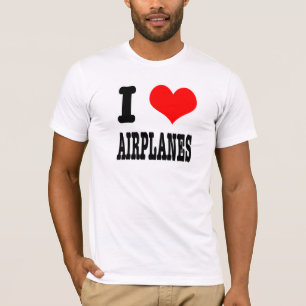I HEART (LOVE) AIRPLANES T-Shirt