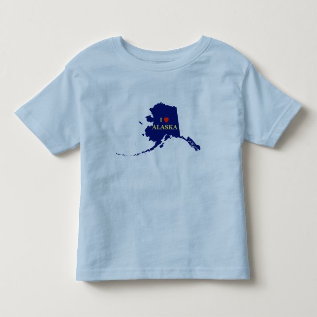 I Heart (Love) Alaska Toddler T-shirt (Front)