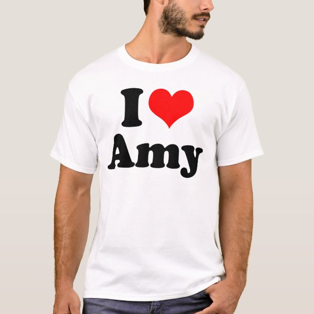 I Heart / Love Amy T-Shirt (Front)