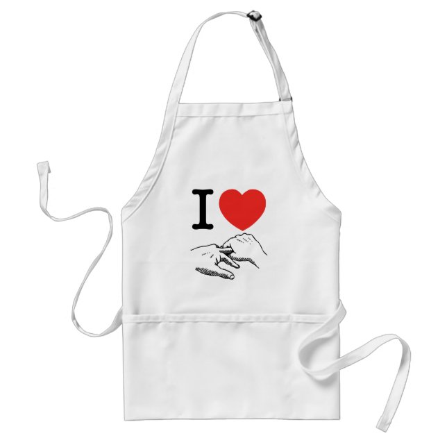 I Heart (Love) Anal Adult Apron (Front)