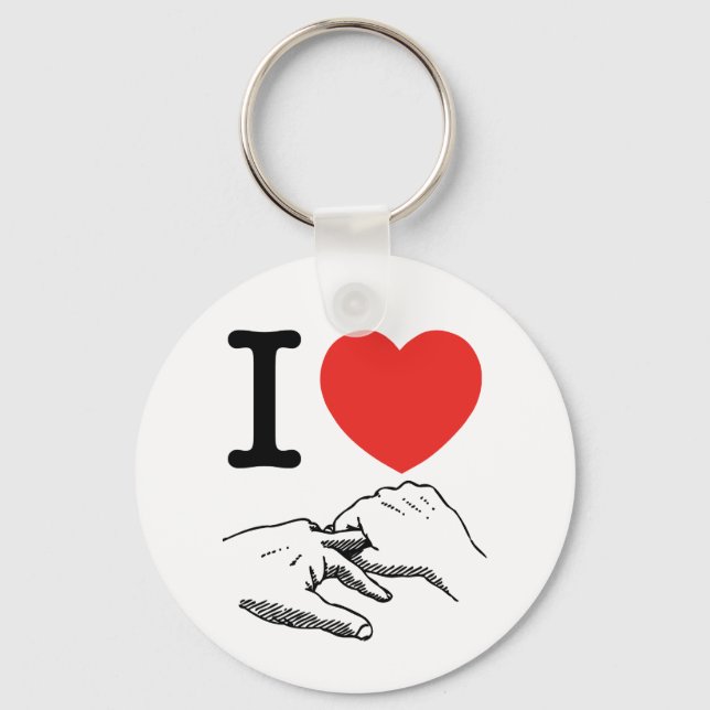 I Heart (Love) Anal Keychain (Front)