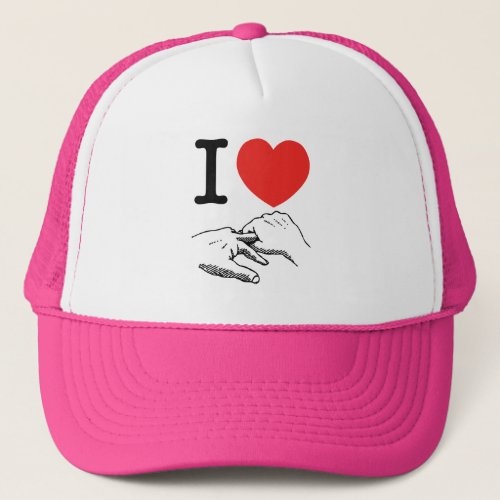 I Heart Love Anal Trucker Hat