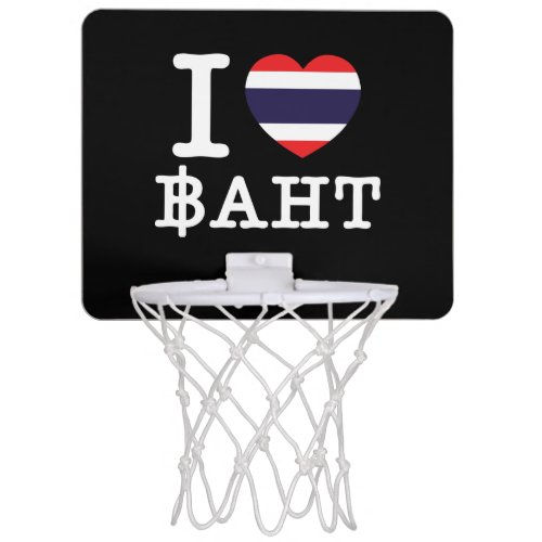 I Heart Love Baht Mini Basketball Hoop