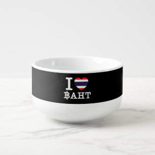 I Heart (Love) Baht Soup Mug