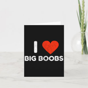 I Heart Love Big Vintage Distress Card