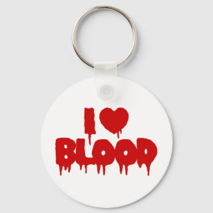I HEART [LOVE] BLOOD KEYCHAIN