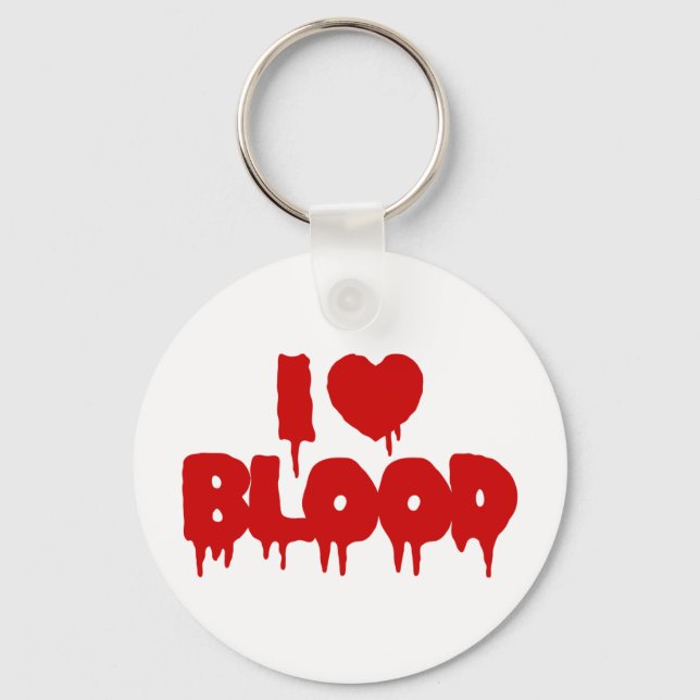 I HEART [LOVE] BLOOD KEYCHAIN (Front)