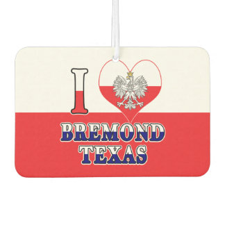 I Heart Love Bremond Texas Air Freshener