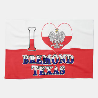I Heart Love Bremond Texas Kitchen Towel