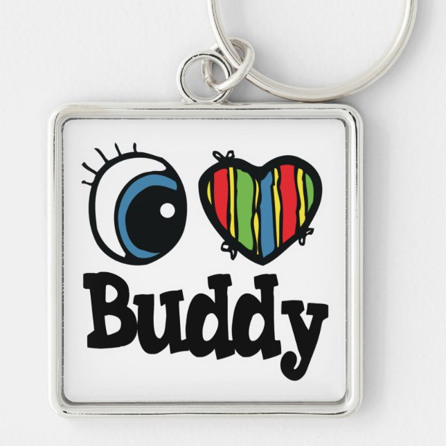 I Heart (Love) Buddy Keychain (Front)