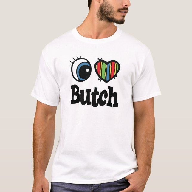 I Heart (Love) Butch T-Shirt (Front)
