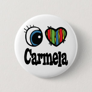 I Heart (Love) Carmela Pinback Button