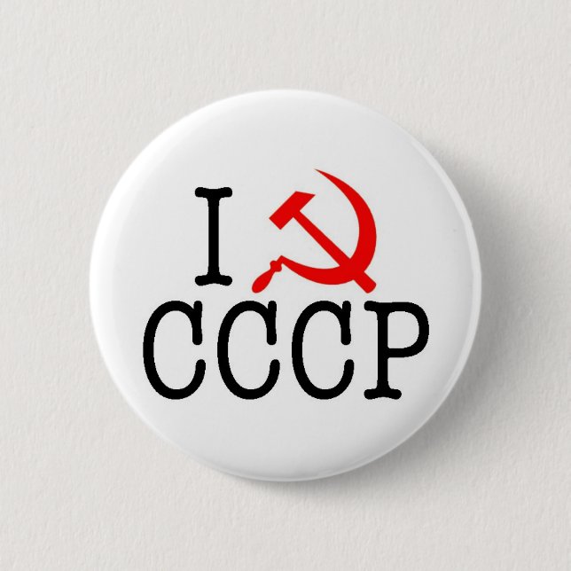 I Heart (LOVE) CCCP Button (Front)