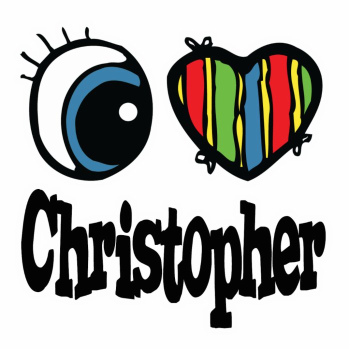 I Heart (Love) Christopher Photo Cutouts