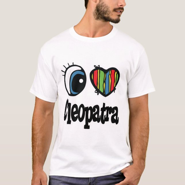 I Heart (Love) Cleopatra T-Shirt (Front)