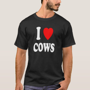 I Heart Love Cows Farm Favorite Animal Ranch Cattl T-Shirt