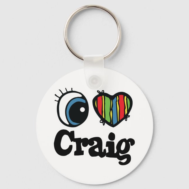 I Heart (Love) Craig Keychain (Front)