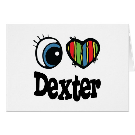 I Heart (Love) Dexter Cards (Front Horizontal)