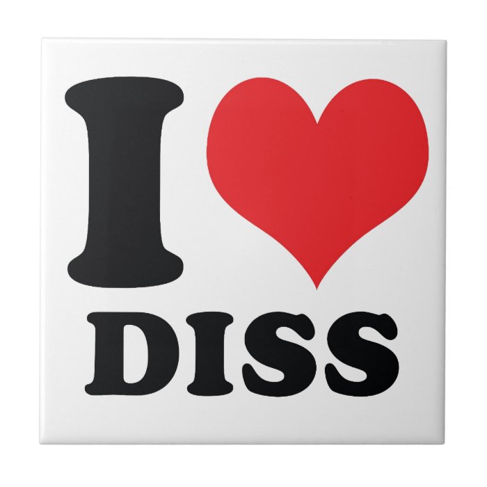 I Heart / love Diss Tiles