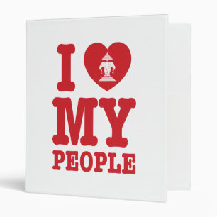 I Heart (Love) Erawan My Lao People 3 Ring Binder