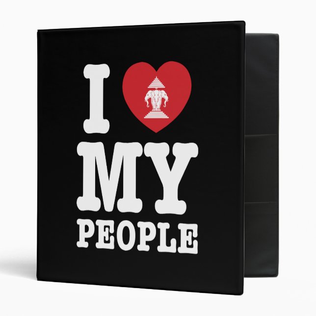 I Heart (Love) Erawan My Lao People Binder (Front/Inside)